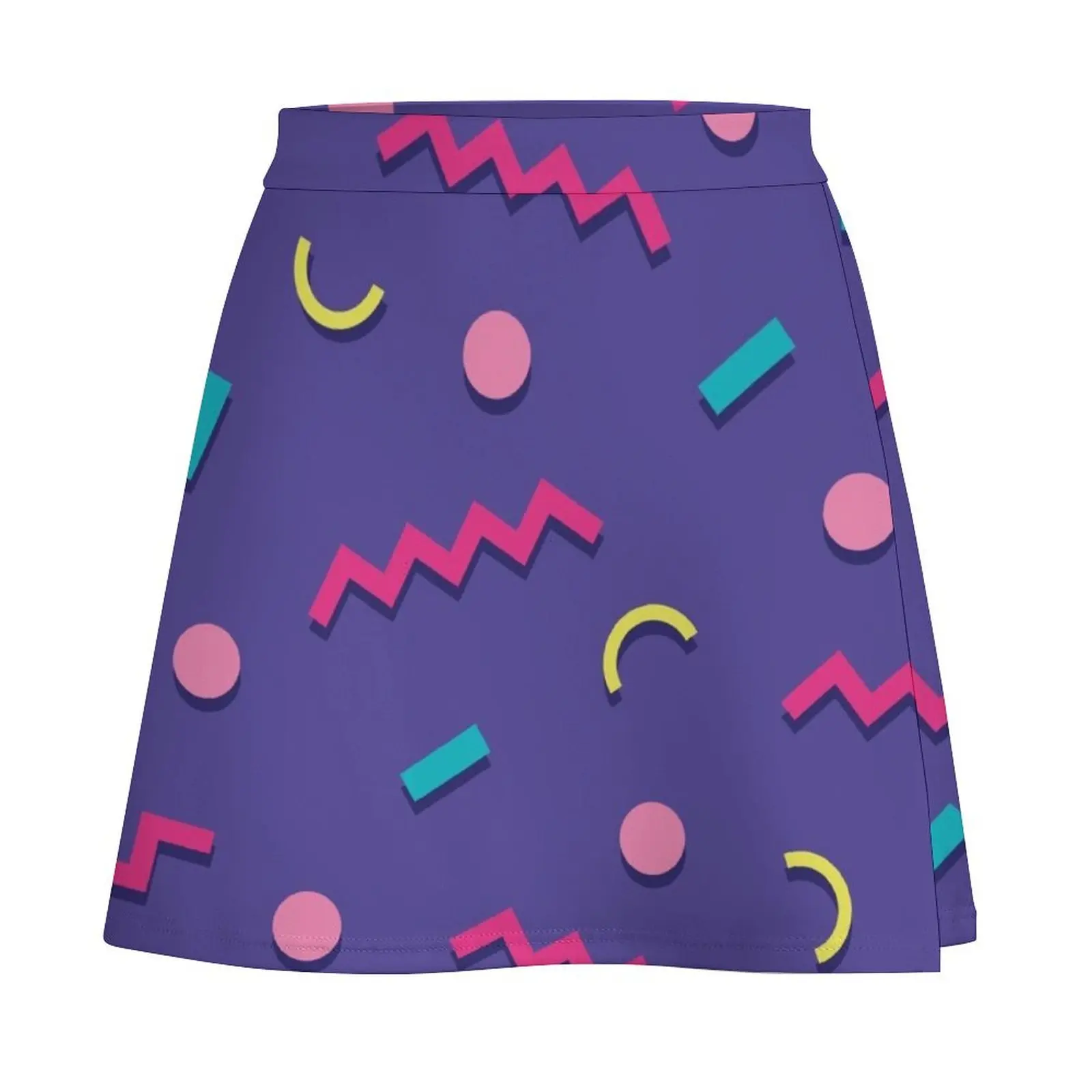 Memphis Pattern 17 - Retro 90s / 80s Mini Skirt fashion rave outfits for women Clothing female Mini Skirt