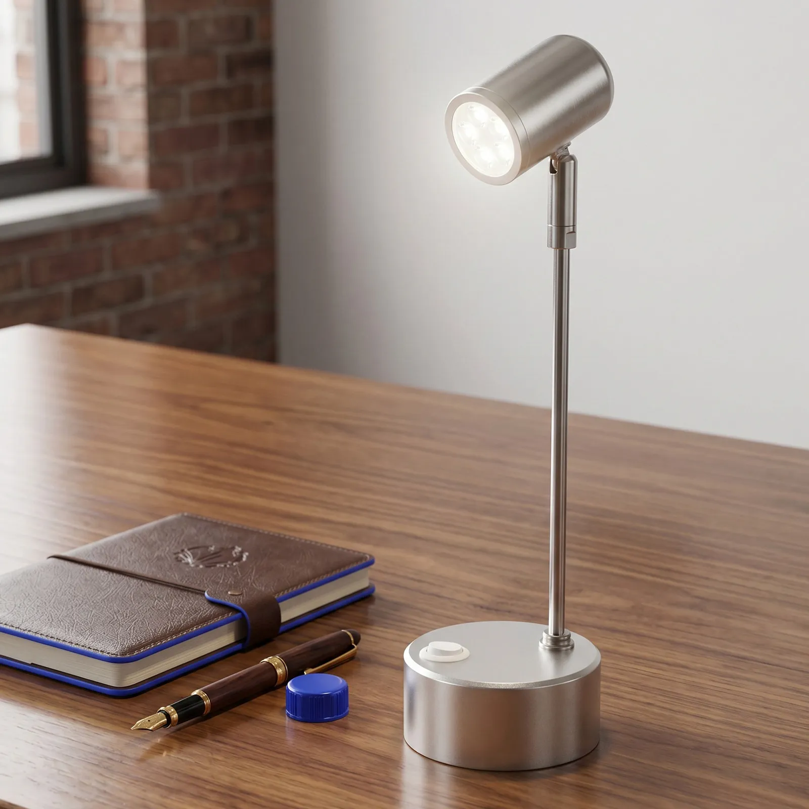 LED Showcase Under Cabinet Lamp 3W Adjustable Mini Stand Spotlight on Off Switch Jewelry Display Spotlight for Exhibit Lighting