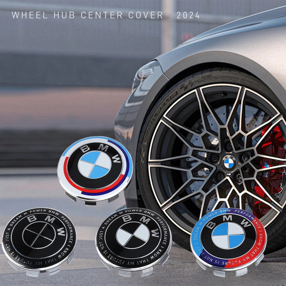 4pcs Car Rim Cover Wheel Hub Center Caps Badge for BMW M M1 M2 M3 E36 E46 E90 E60 F10 F30 E39 F20 E87 E92 G30 X5 E70 E91 G20 X1