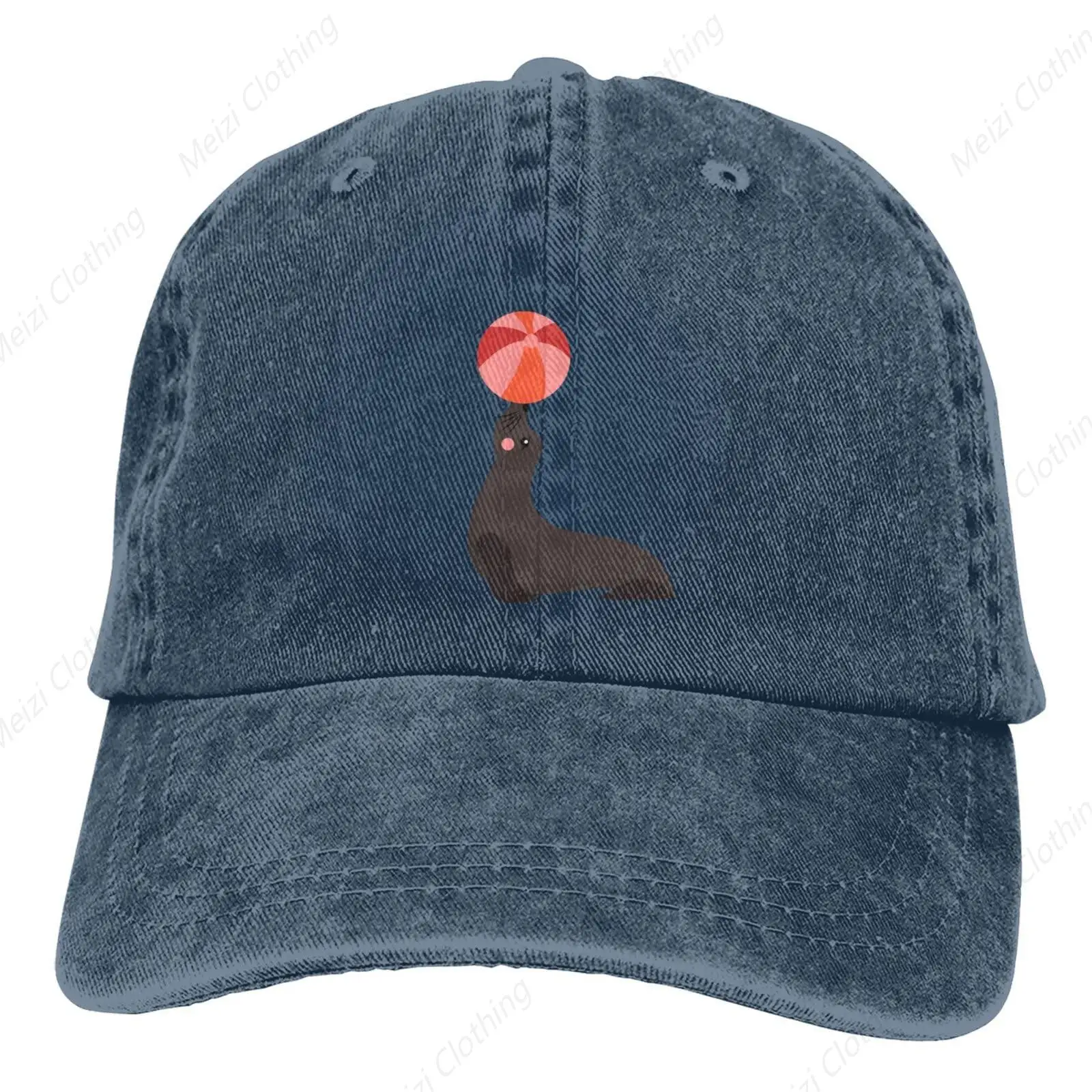 

Sea Lion Entertainment Performance Cute Red Retro Outdated Adjustable Washable Cowboy Hat Men's Dad Truck Hat Fits Baseball Hat