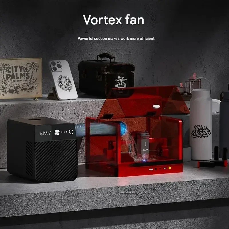 Portable Fume Extractor Movable Economical Air Cleaning Machine Smoke Purifier Dust Collector for Laser Engraving Better Effect