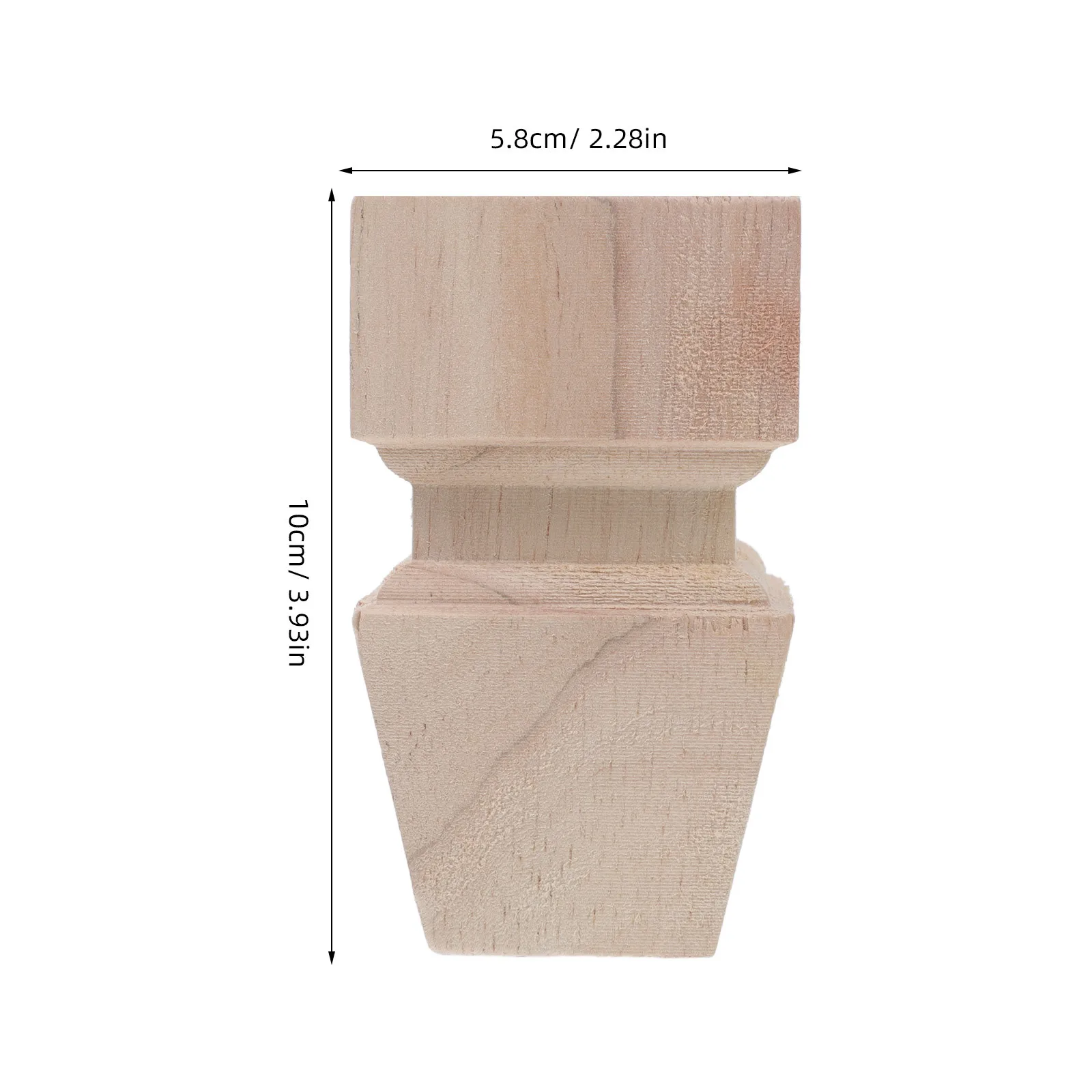 4Pcs Wood Furniture Cabinet Legs Stable Solid Sofa Feet Wooden Table Legs Replacement for Furniture Bed Support DIY