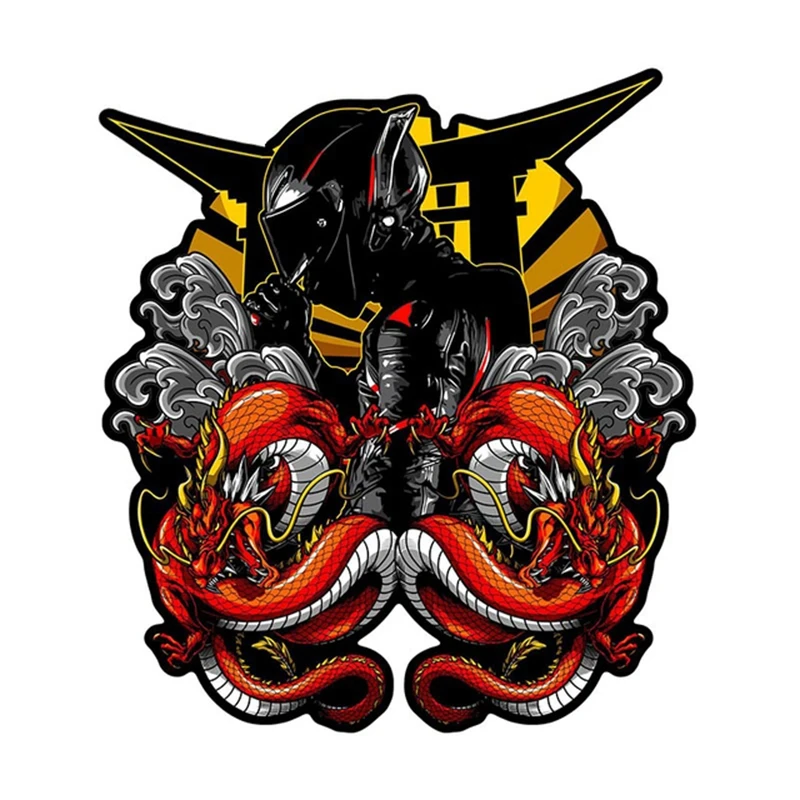 J523#15CM Sakura Racer Samurai Car Sticker JDM Creative Decal Windows Car Trunk Decoration