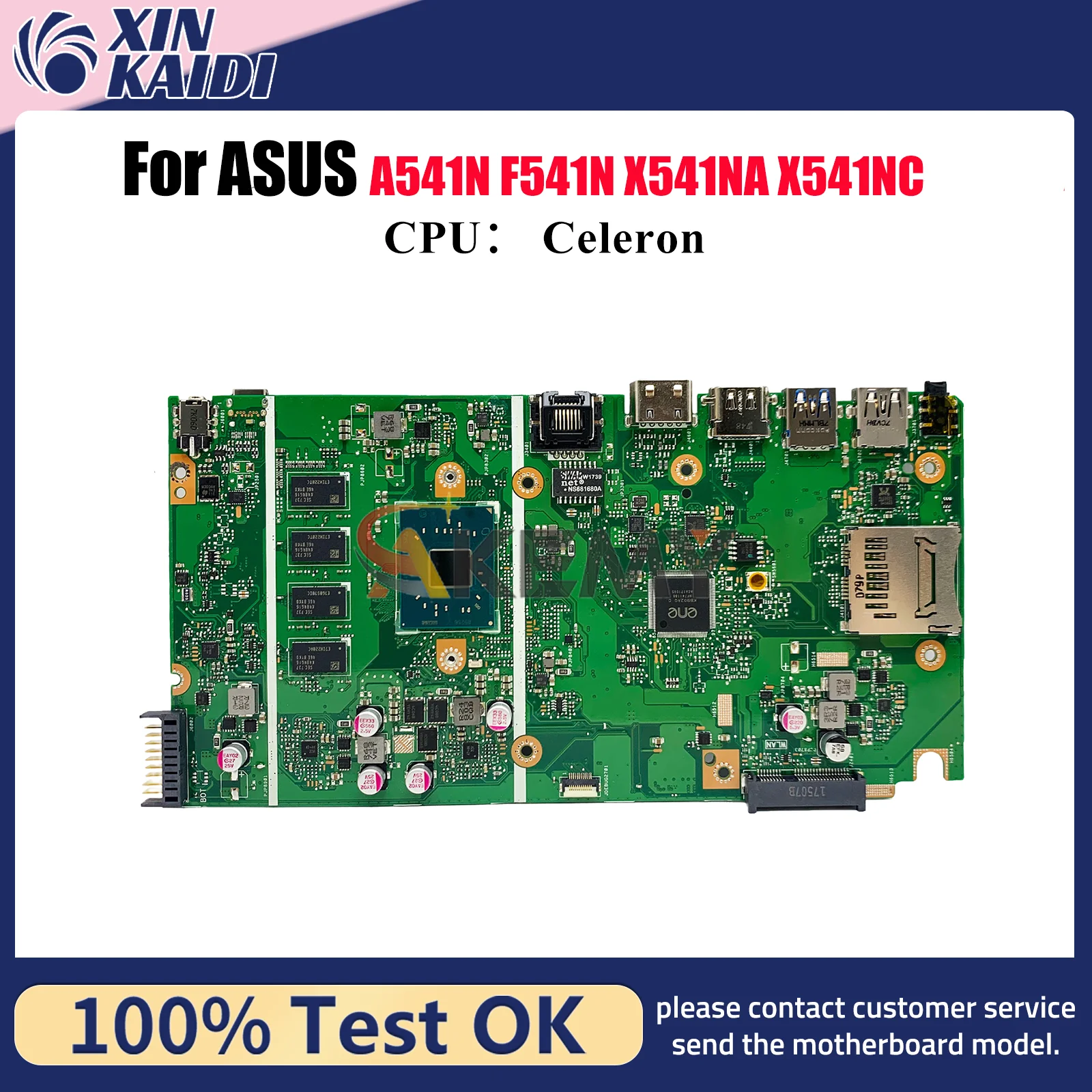 

X541NA Материнская плата для ноутбука ASUS VivoBook X541NA X541NC F541N X541N A541N R541N A541N Материнская плата для ноутбука с процессором Celeron stk