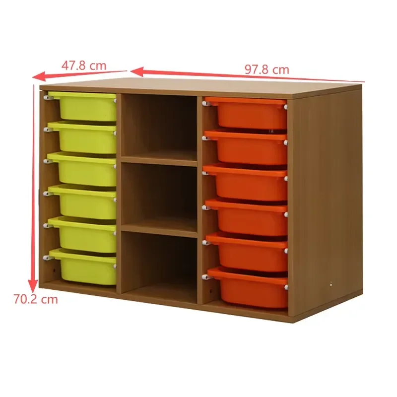 Wooden School Lockers for Kids Kindergarten Storage Cabinet Playroom Organizer Furniture Natural Wood Children Locker Unit