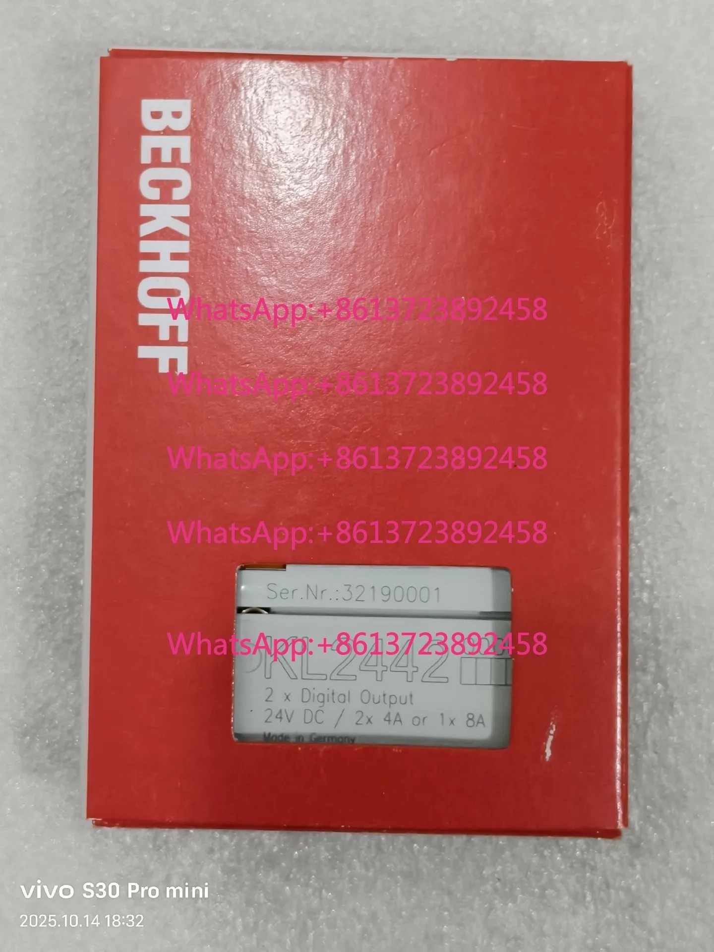 Beckhoff module KL2442, brand new original German product, 2 digital outputs, 24V