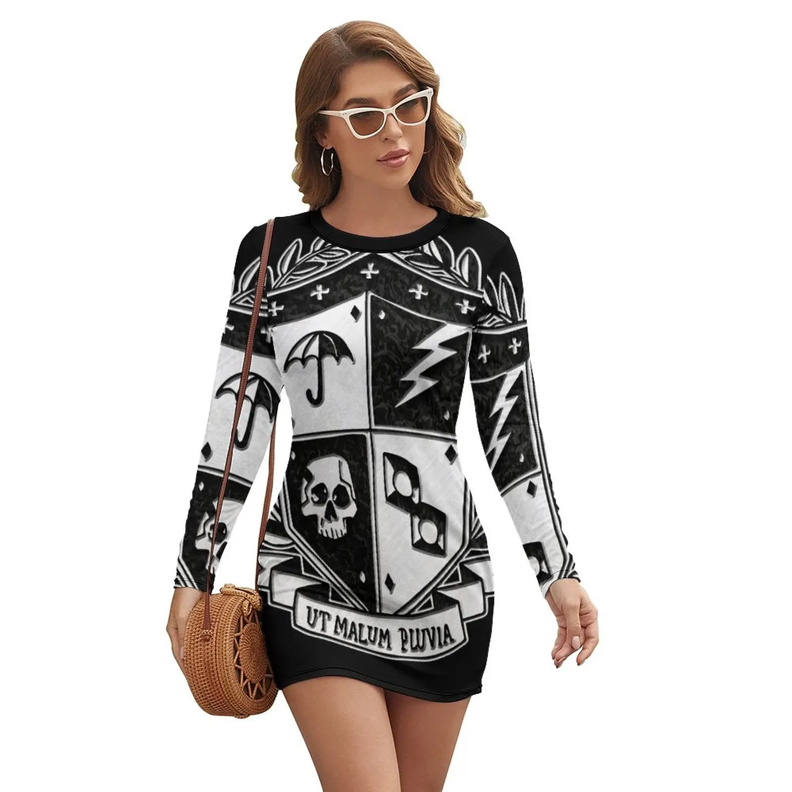 

Umbrella Academy Crest (Variant) Long-sleeved Dress Women's long dress dresses summer woman 2024