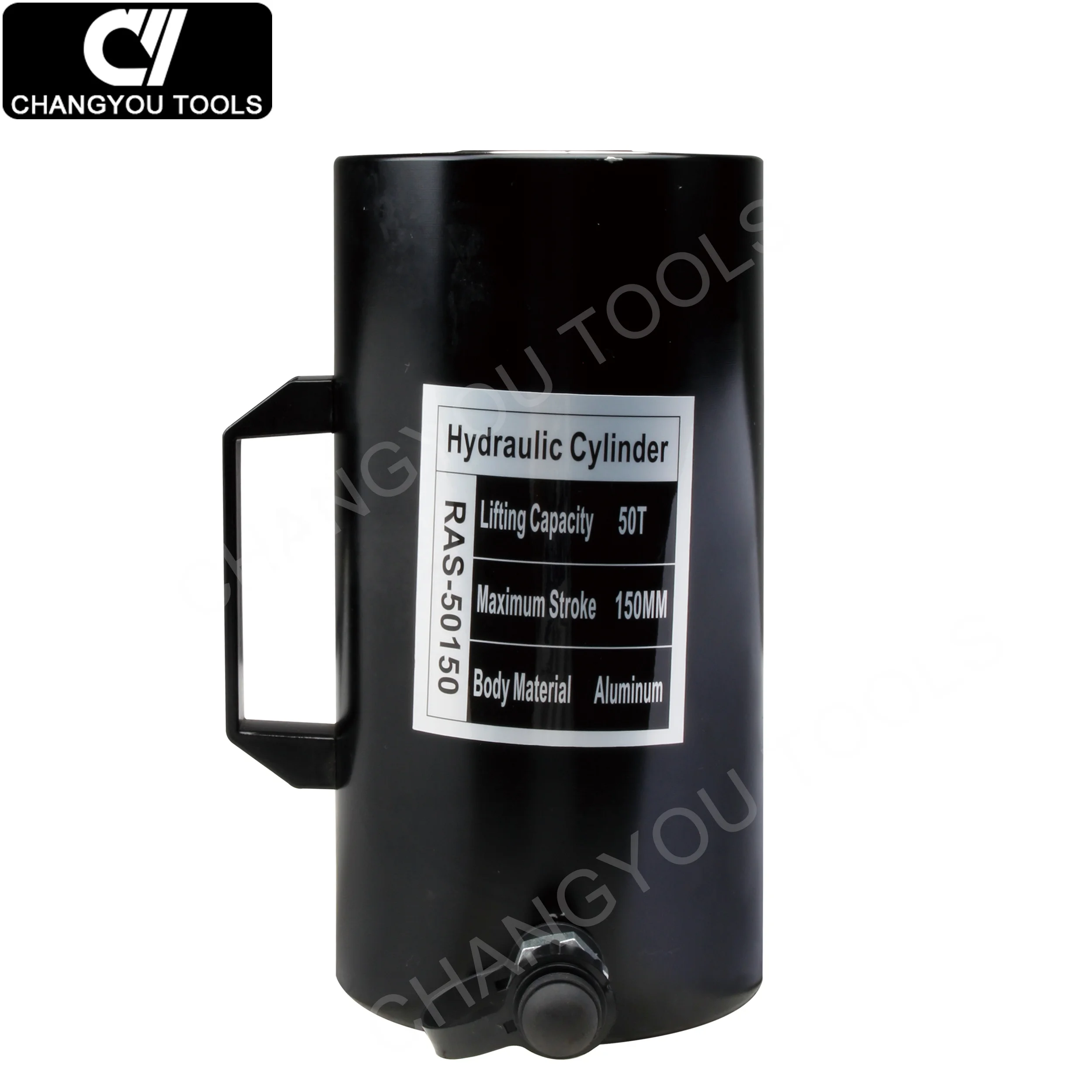 Hot Sale Single Acting 50T Capacity Hydraulic Cylinder Jack 150mm Aluminum Body Lifting Jack-RAS-50150