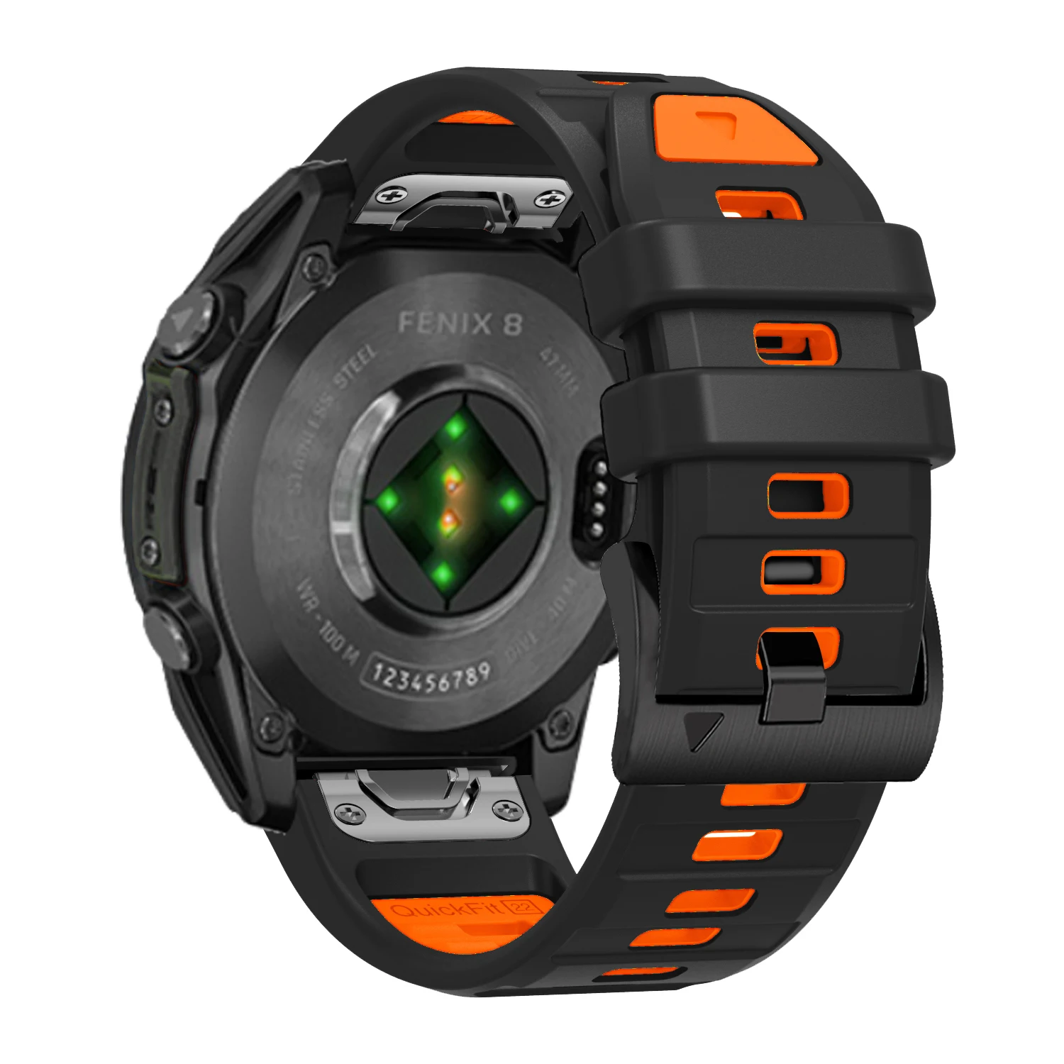 QuickFit 26 مللي متر 22 مللي متر اثنين من لهجة سيليكون حزام ل Garmin Fenix 8 E 7X 7 6 6X/Epix Pro Gen 2 51 مللي متر 47 مللي متر/حزام (استيك) ساعة اكسسوارات