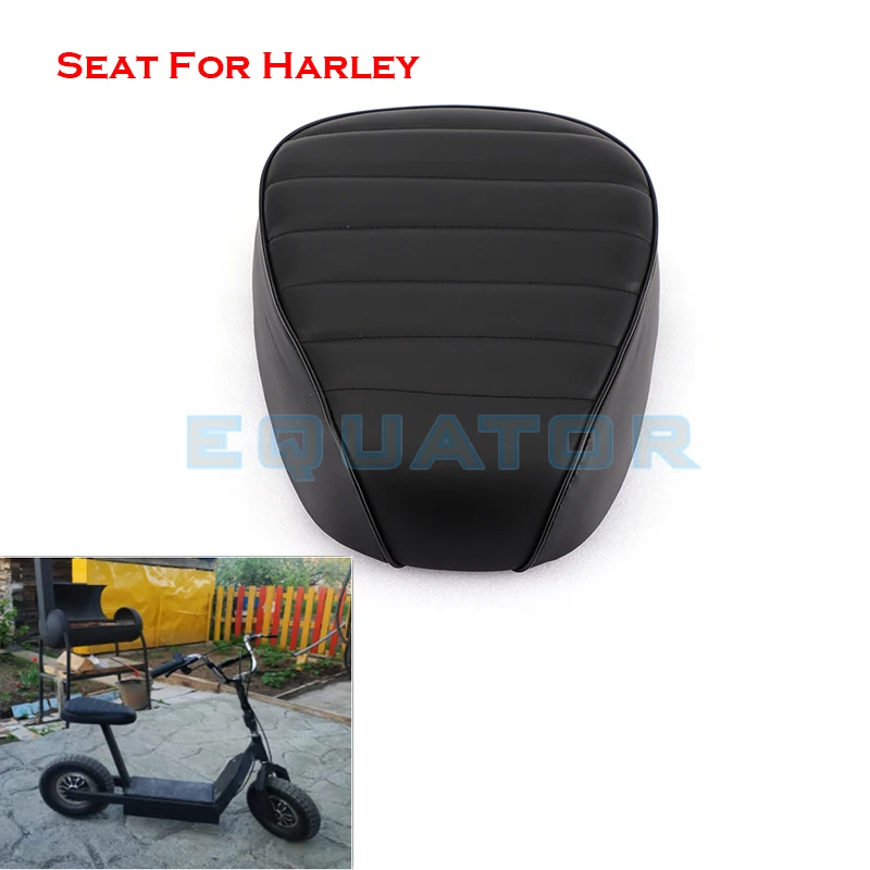 

New Passenger Sissy Bar Backrest Cushion Pad For Harley Honda Suzuki Synthetic Leather Motorcycle Seat