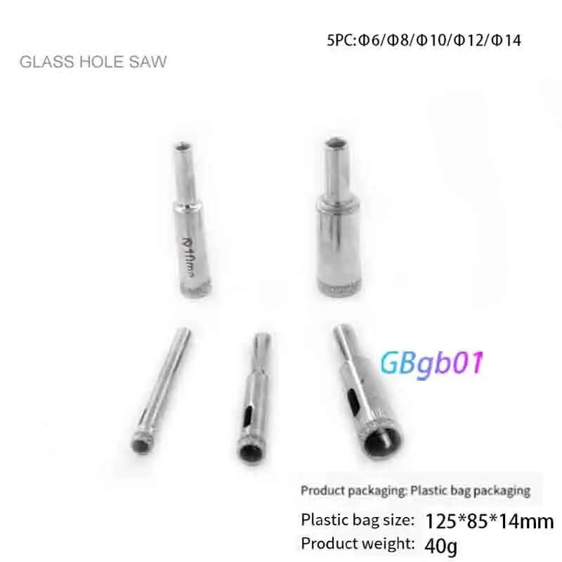 Diamond Grit Drill Bit Set for Glass Hole Cutter Tile Ceramic Reaming Grinding Rounding Tool Precise Drilling No Cracking DIY