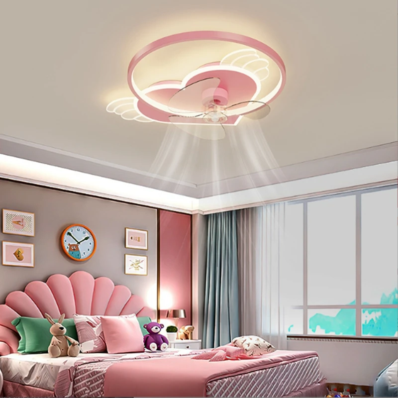 Imagem -03 - Modern Intelligent Led Fan Teto Lâmpada Decoração de Interior Personalidade Lustre Quarto Estudo Apartamento Originalidade Decore