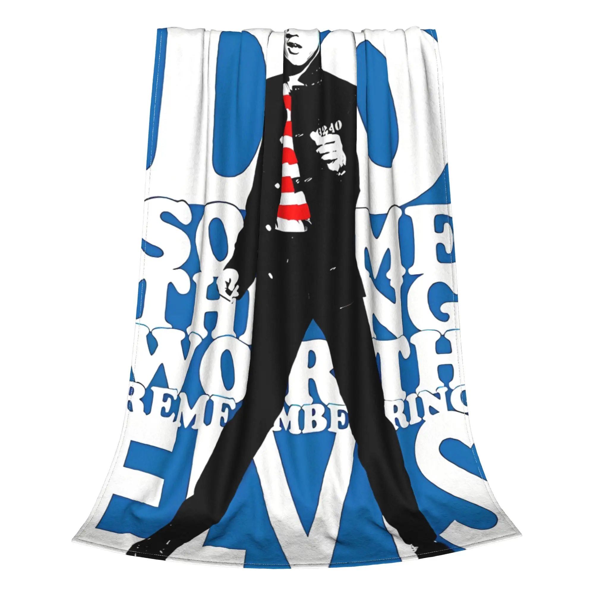 1PC Home Cutecore Roll Legend E-Elvis Blanket Super Cosy Plush Home Living Room Sofa Halloween