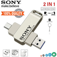 2TB SONY USB PenDrive High Speed Type C Flash Drive 1TB Metal Pendrive 512GB 256GB Portable Memoria USB Stick For Xiaomi Phone