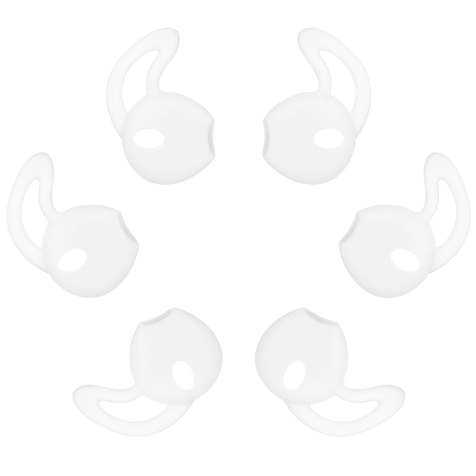 

6Pcs Silicone Ear Hooks Anti Slip Covers for Durable Easy to Install Steady for Running Music Video Call