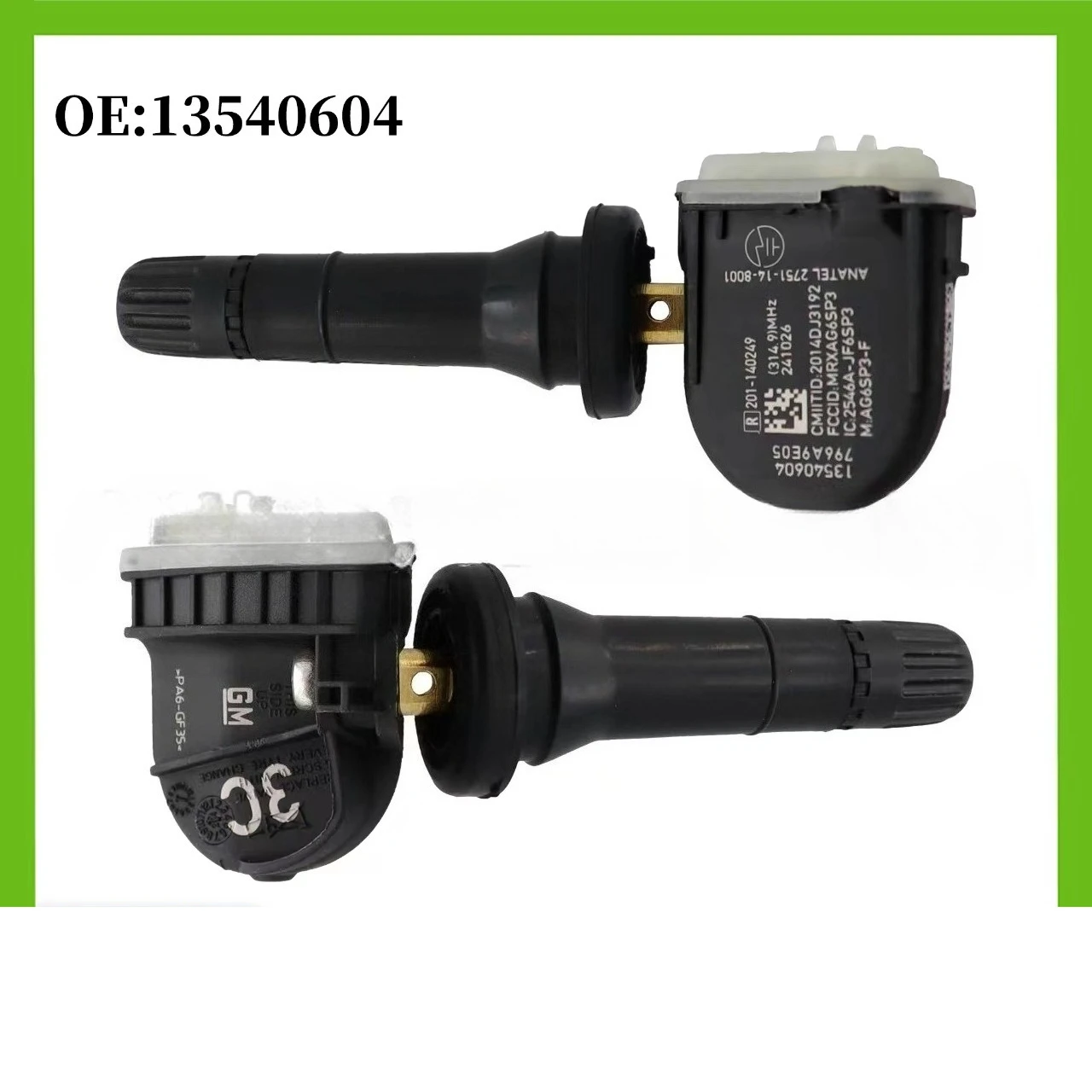 

13540604 1/4pcs TPMS Tire Pressure Monitor Sensor for Chevrolet Camaro Tahoe Volt GMC Acadia for Buick GM for Cadillac ATS CTS