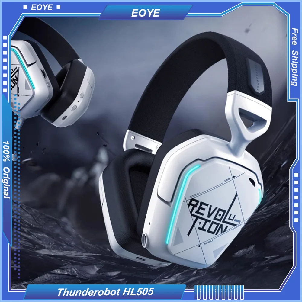 

Thunderobot HL505 Headset Active Noise Reduction Wireless Tri-mode Bluetooth Computer Gaming with Microphone Ergonomics Esports