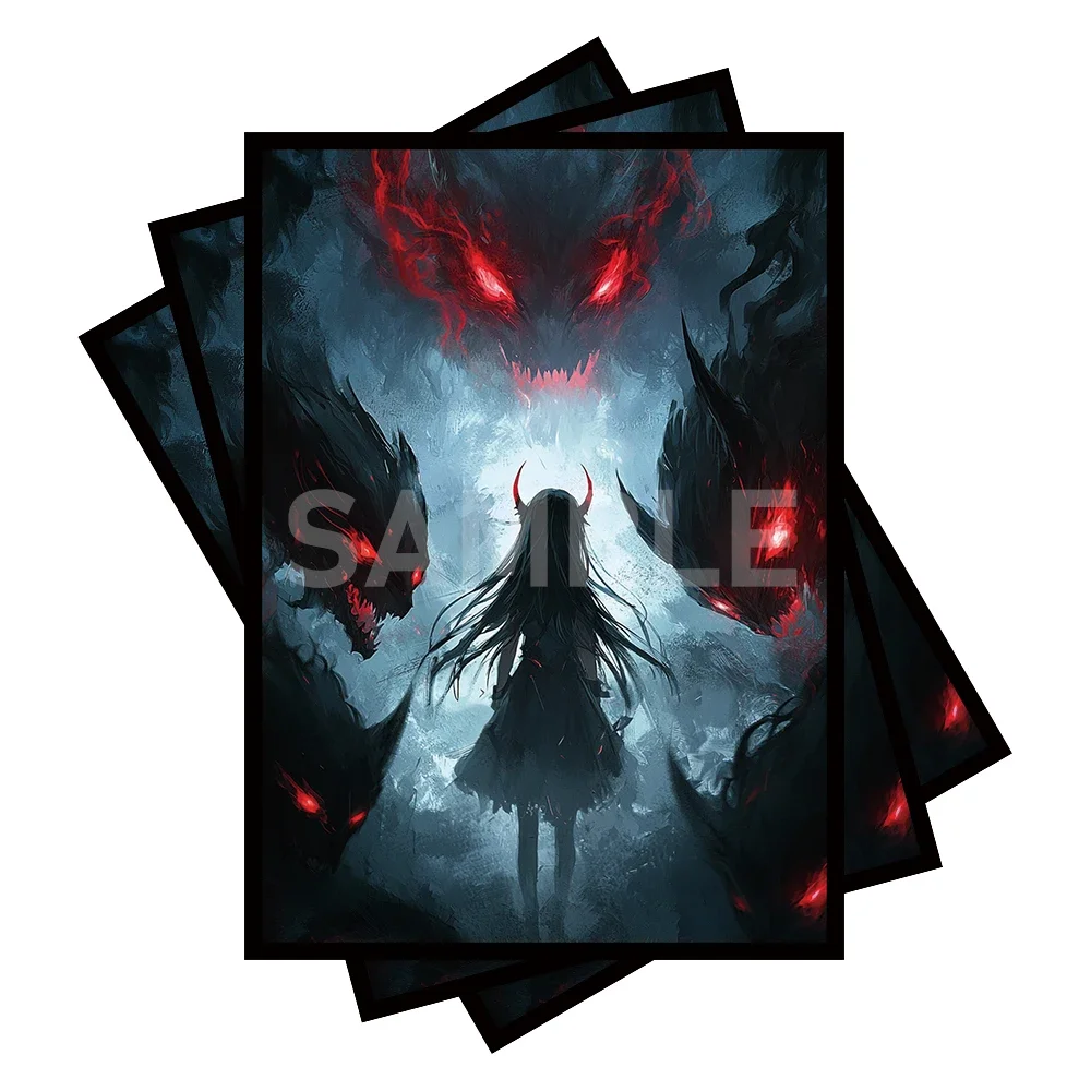 protetores-de-cartas-mtg-100-unidades-com-verso-fosco-antiderrapante-e-facil-de-embaralhar-26-x-36-pol-aplicaveis-a-tcg-ocg-ccg-ptcg-demonic-holy-maiden