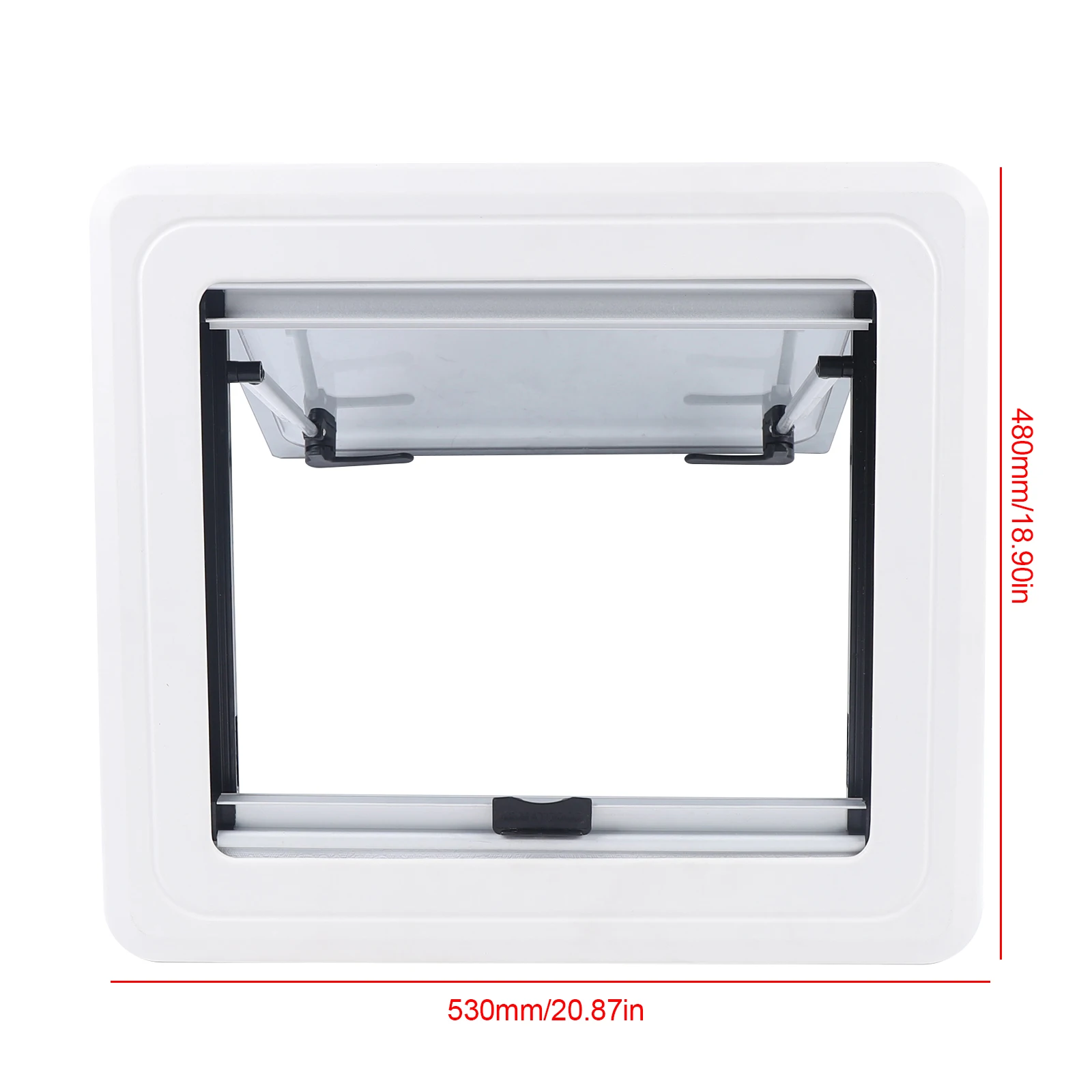 450X500MM RV Ventilation Anti-mosquito External Push Window Shading  Waterproof