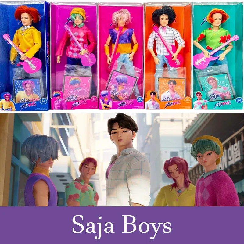 Kpop デーモンハンターアニメ サベボーイ 悪役 男性グループ アクションフィギュア 人形 女の子向け誕生日プレゼント 漫画コレクション