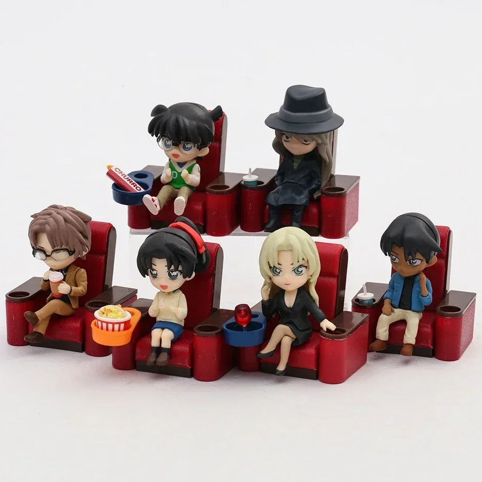 Detective Conan Movie Theater Cinema Dolls Model Collection Decoration Figures Toys Full Set