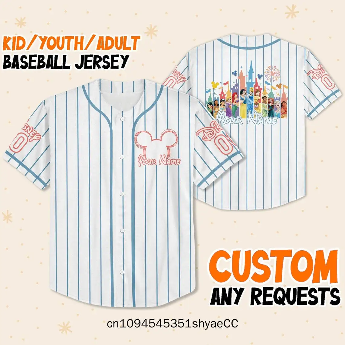 

Personalize Disney Mickey Friends Vintage Animal Kingdom Jersey, Personalize Disney Custom Kid Youth Adult Disney Jersey, Baseba