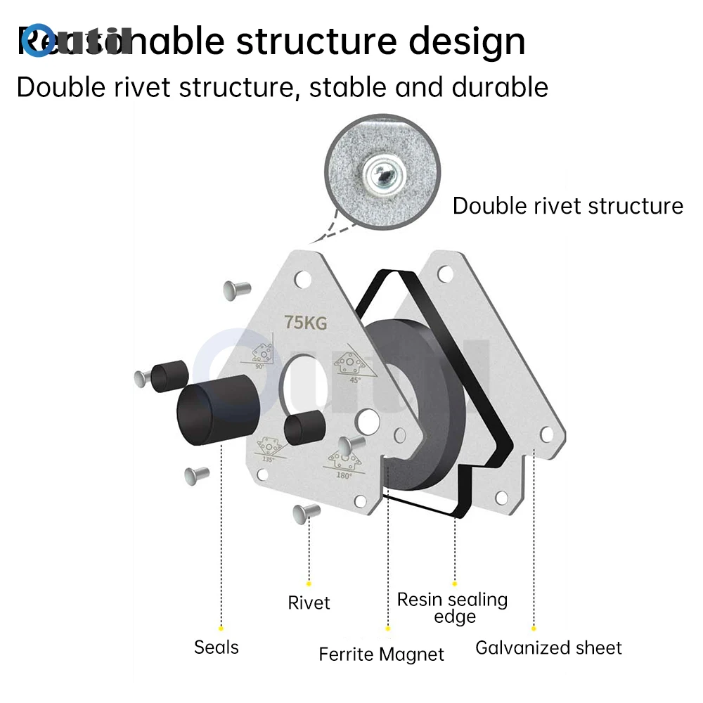 Strumenti ausiliari per saldatura elettrica posizionatore per saldatura magnetica saldatura elettrica assorbimento del ferro angolo retto magnete