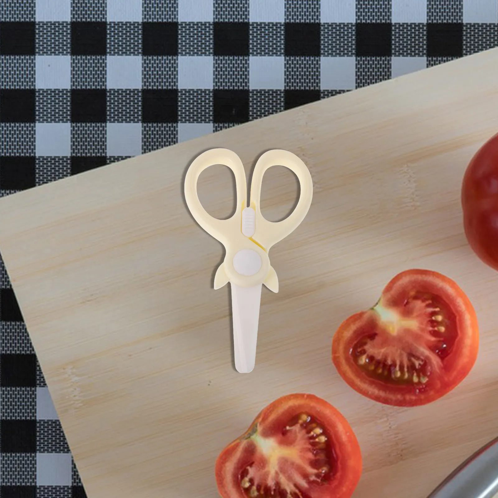 

Ceramic Food Cutter Scissors for Baby Food Portable Multifunctional Kitchen Shears Cut Meat Noodles Vegetables Fruit Safe Easy
