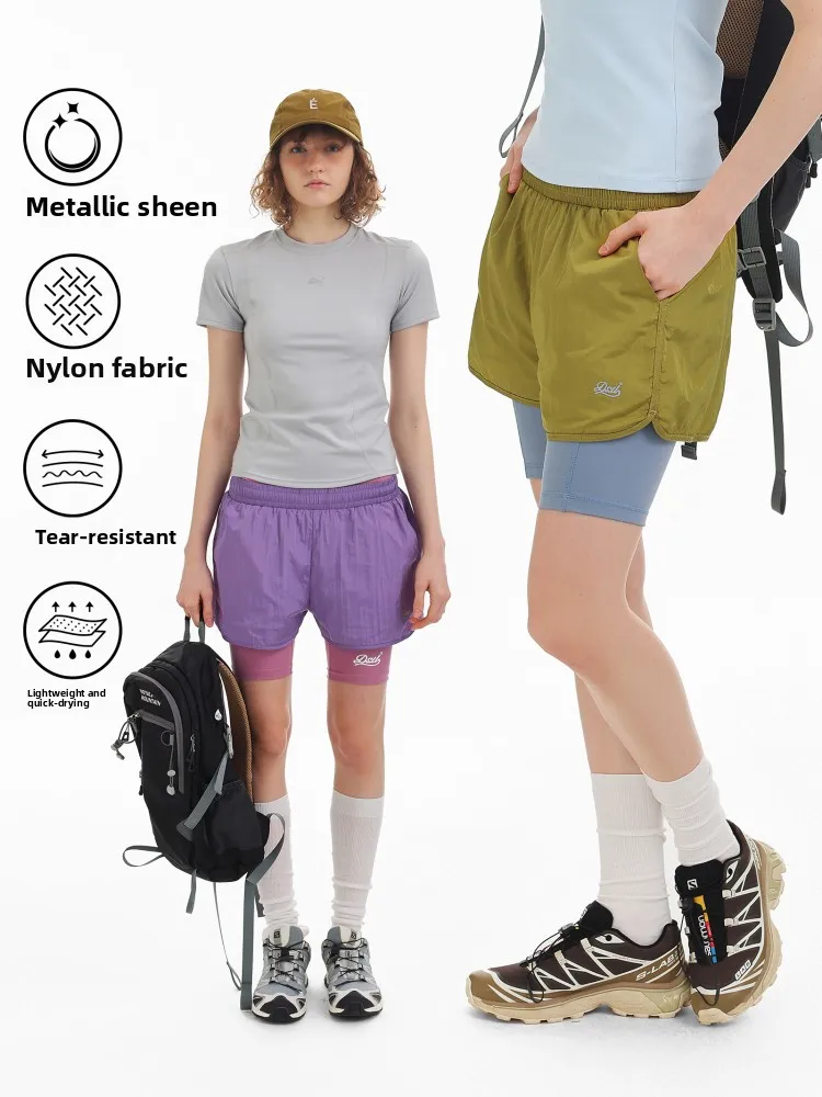 

Женские спортивные летние дышащие быстросохнущие повседневные шорты DSU2026 с эластичным поясом, универсальные, утягивающие, для активного отдыха