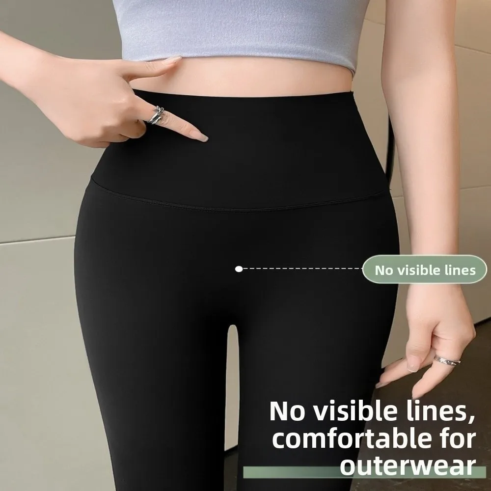 

Сетчатые женские брюки из акульей кожи, кожаные брюки-карандаш для йоги с высокой талией, подтягивающие бедра, девять дюймов, женские узкие брюки для девочек