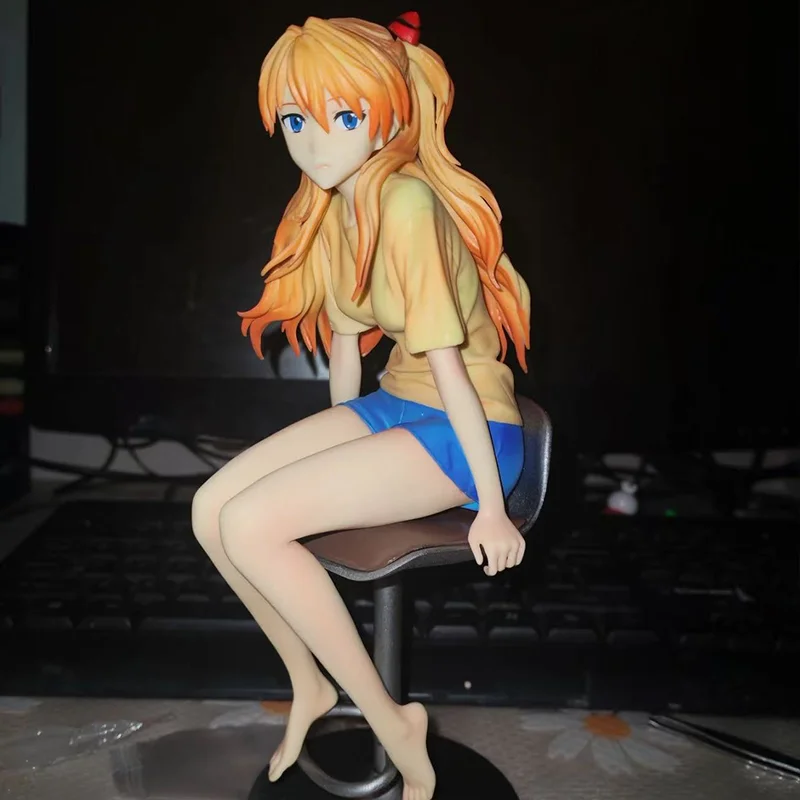 Anime NEON GENESIS EVANGELION Asuka Langley Soryu 1/6 Cute Figure Model Ornament Collection Toys Boys Gifts