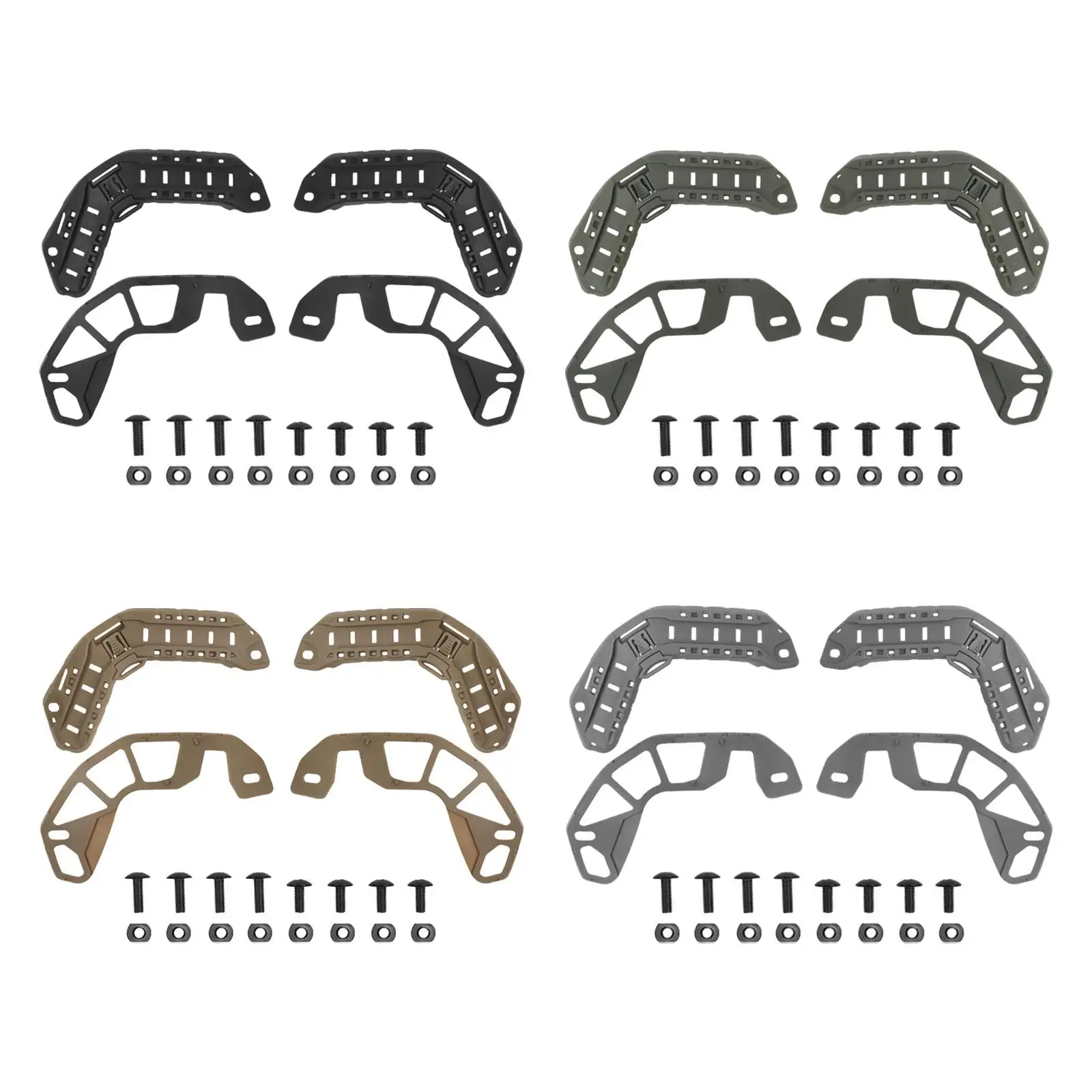 Helmet Rail Connector Nylon Easy Installation Helmet Upgrade Parts