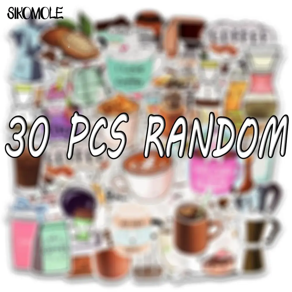 10/30/50 stücke Nette Cartoon Tasse Kaffee Aufkleber Mädchen Kawaii Laptop Flasche Fahrrad Skateboard Gepäck Decals graffiti Aufkleber F5