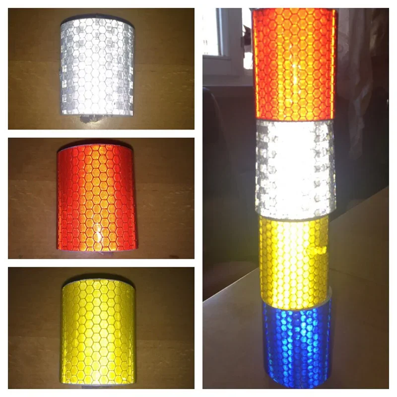 Sticker Reflector Protective Tape Strip Car Reflective Tape Safety Warning Car Decoration Film Auto Motorcycle Sticker