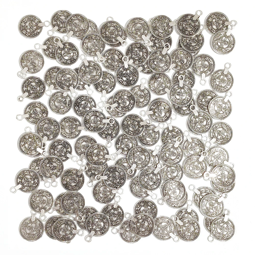 Vintage Golden Silvery Alloy Coins Accessories Afghan Traditional Ethnic Coin Pendant Necklace Handmade DIY Jewelry Accessories