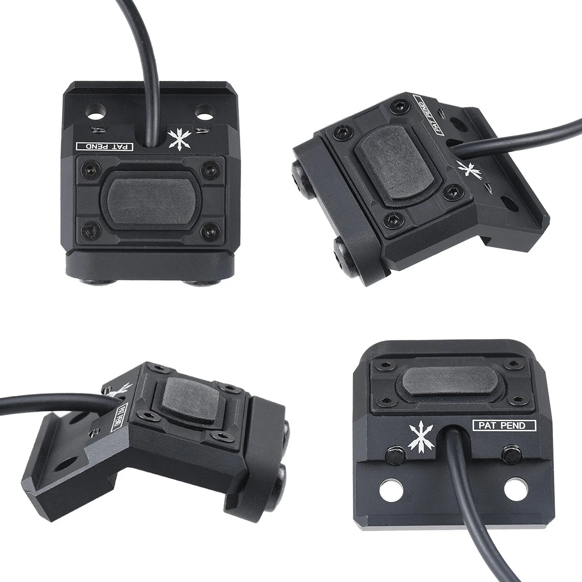 Tactical Remote Pressure Switch SureFire M300 M600 Lights DBAL A2 PEQ Laser Modules 3 Plug Compatible Keymod 20mm Picatinny Rail