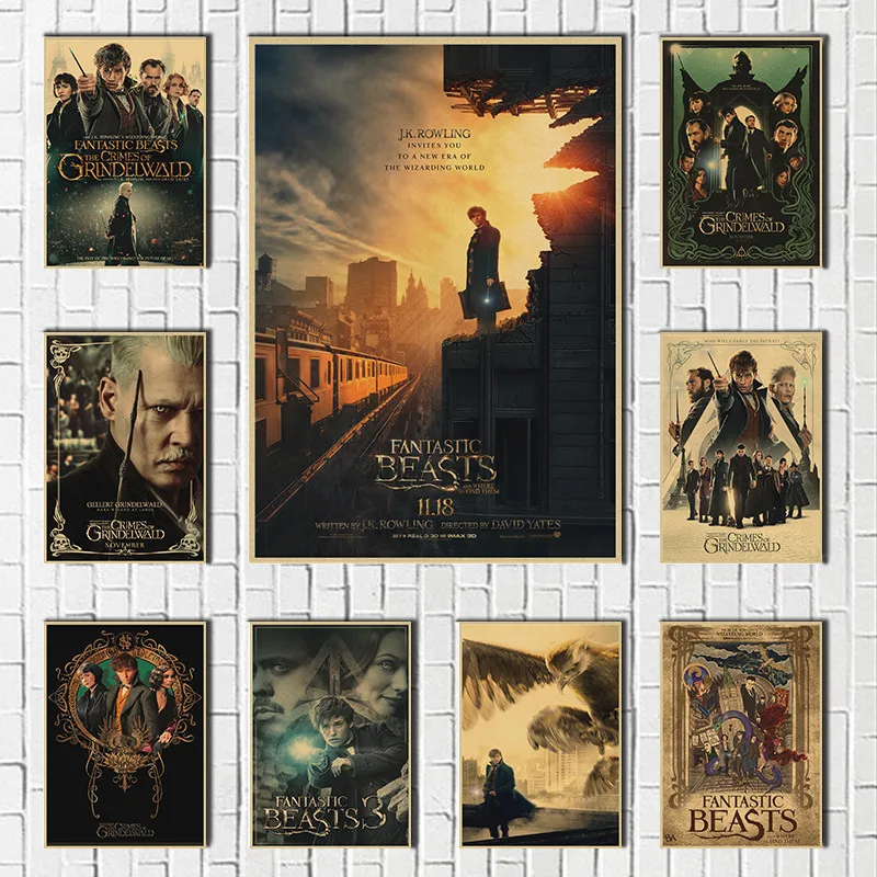 Fantastic Beasts and Where to Find Them Movie Print Art Canvas Poster For Living Room Decor Home Wall Picture