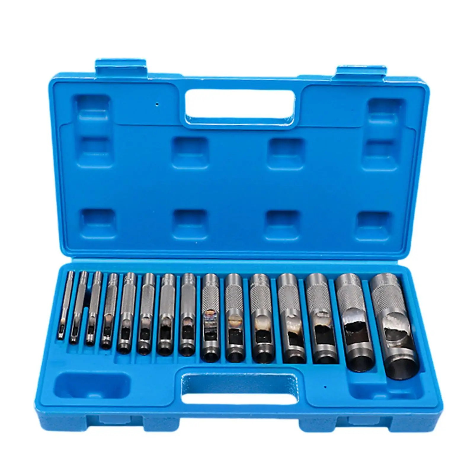 Hollow Punch Set Portable Steel Punch Tool for Watch Band Paper Webbing