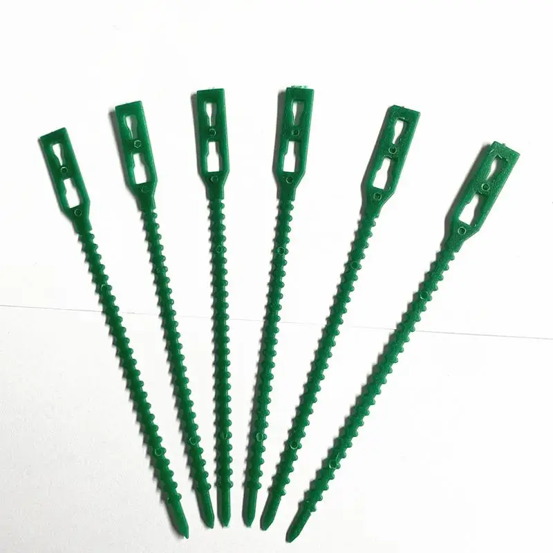 10/20/50pcs Fixed Straps, Nylon Adjustable Zipper, Reusable Garden Zip Ties, Plant And Shrub Support,