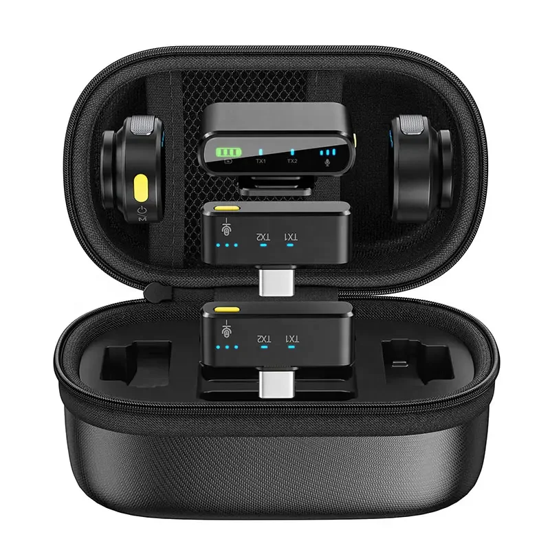 New Design 3 in 1 Wireless Microphone Phone Charging Camera Microphone for Live Streaming