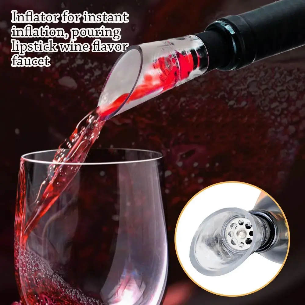 New Plastic Wine Pourer Quick Instant Aeration Wine inflatable pourer Decanter Red Wine