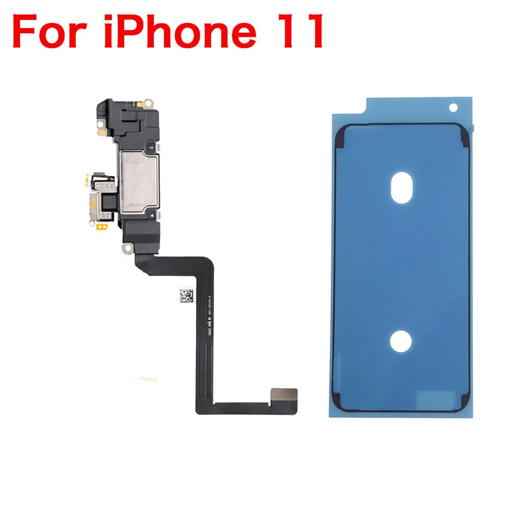 Ear Speaker Flex Cable With Proximity Light Sensor For iPhone X XR XS 11 12 Mini Pro MAX And Waterproof Tape