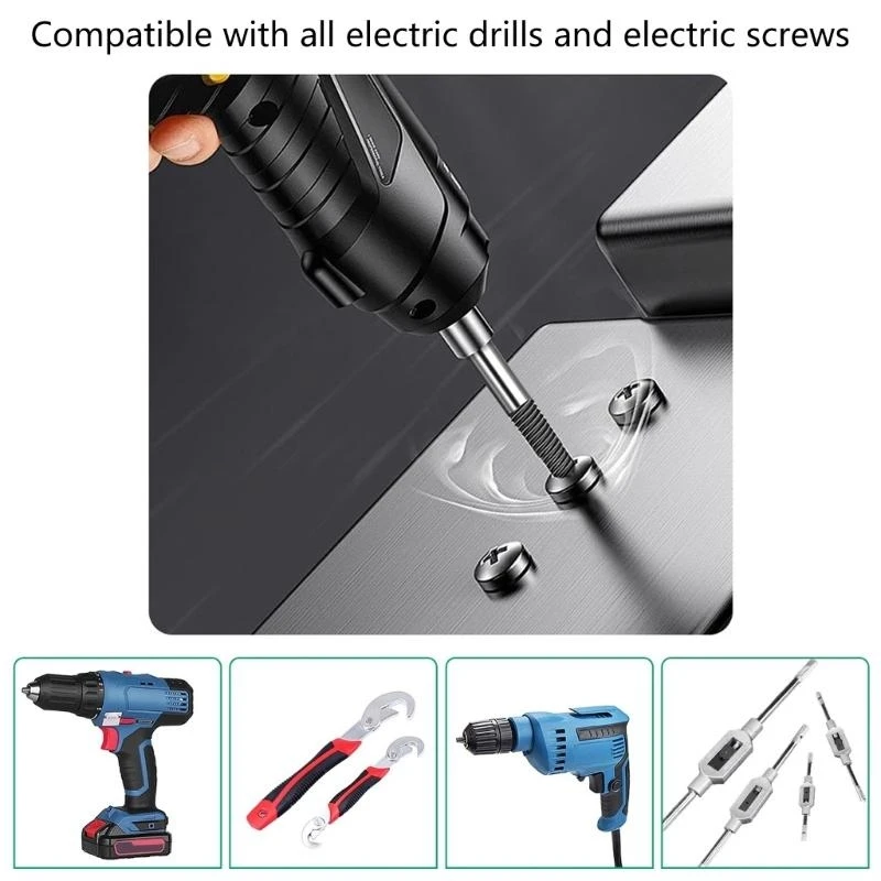 

10Pcs Screw Extractor Metal Drill Bit Set Damaged Screws Remover Extractor Woodworking Tools Broken Bolt Extractor