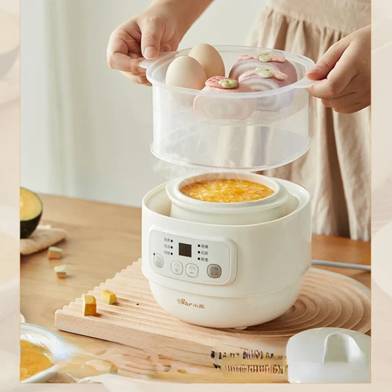 Porridge Pot Baby Food Pot BB Soup Bird's Nest Electric Stew Pot Stewing out of Water Household Electric Stewpot Ceramic