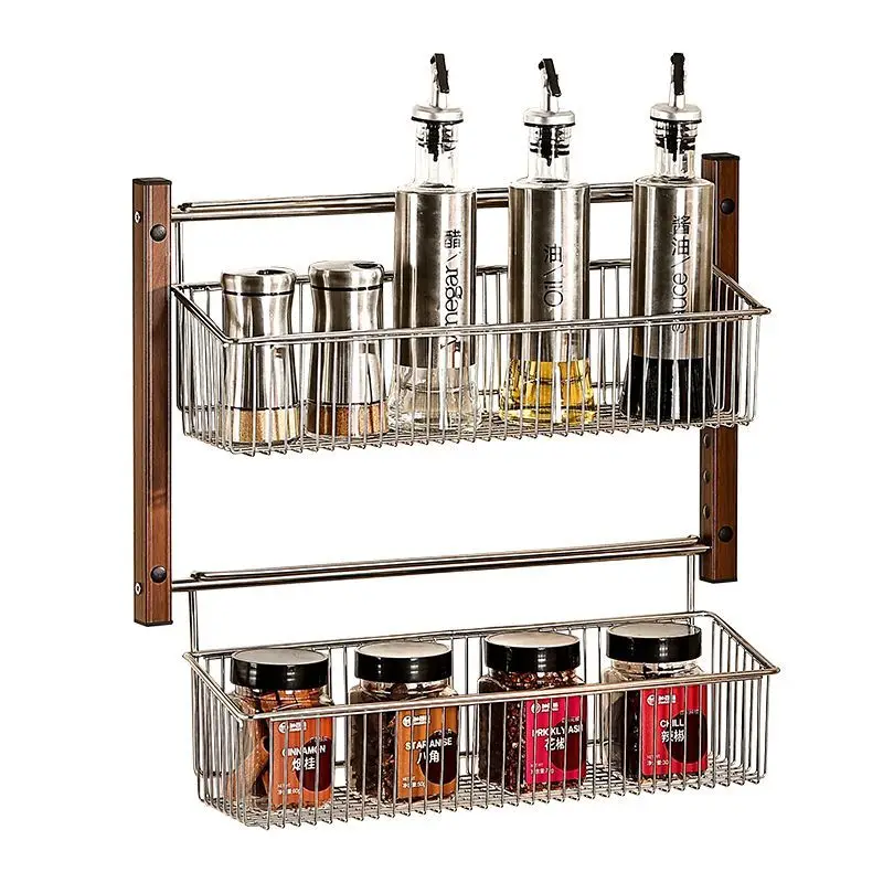 Multifunctional modular rack, stainless steel multi-layer storage seasoning rack c