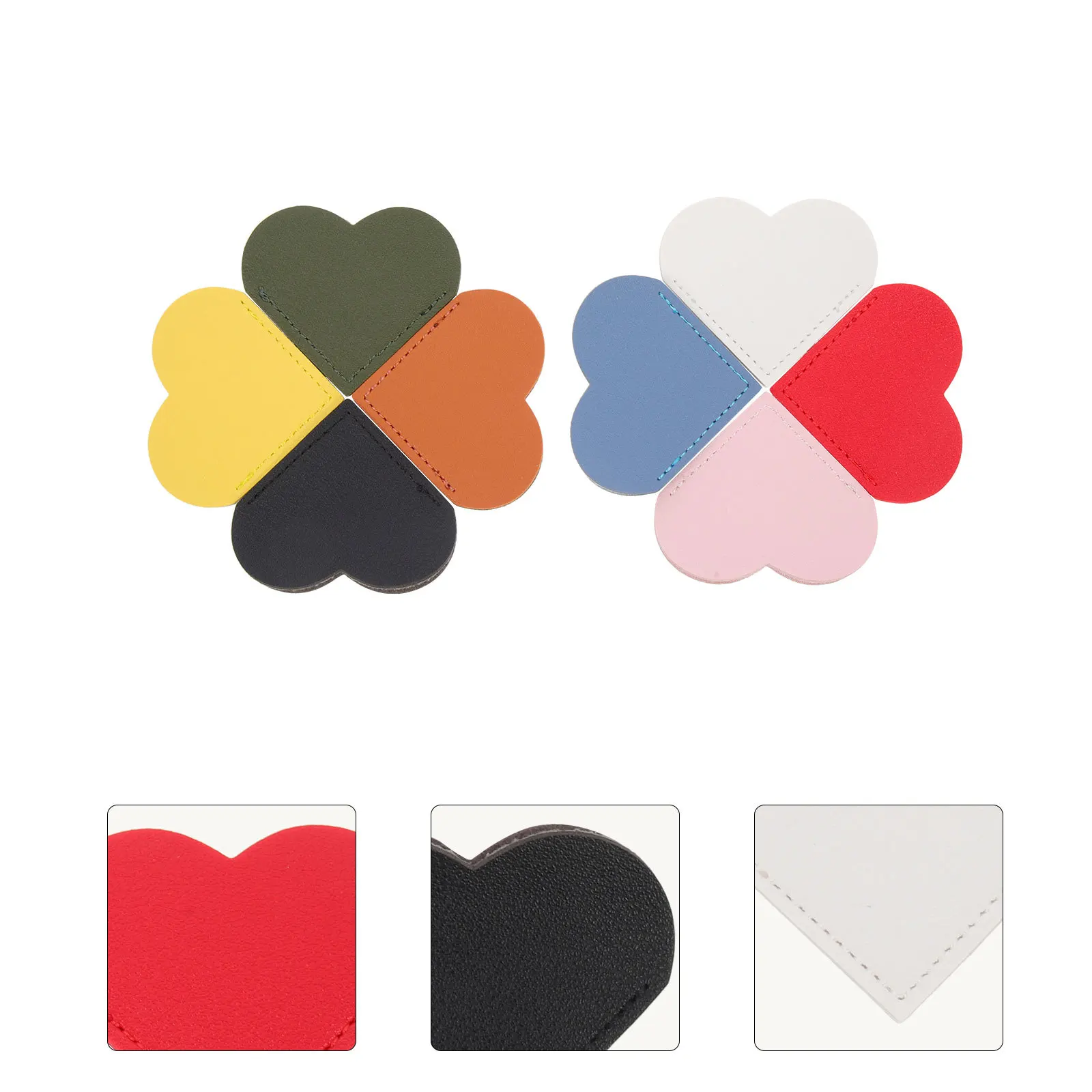 

8Pcs Vintage Heart Bookmarks Page Corner Protectors Creative Book Marks for Women Reading Accessories Book Lovers