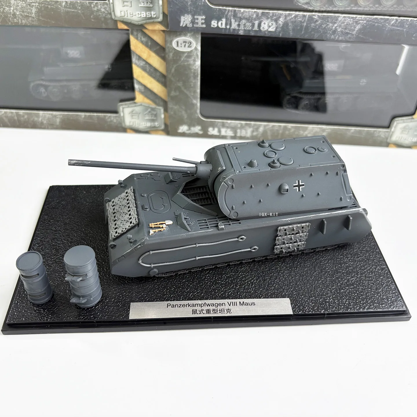 

1/72 Scale German Riese Heavy Tank Finished Model Alloy Imitation Finished Military Static Model Display Piece For Collection