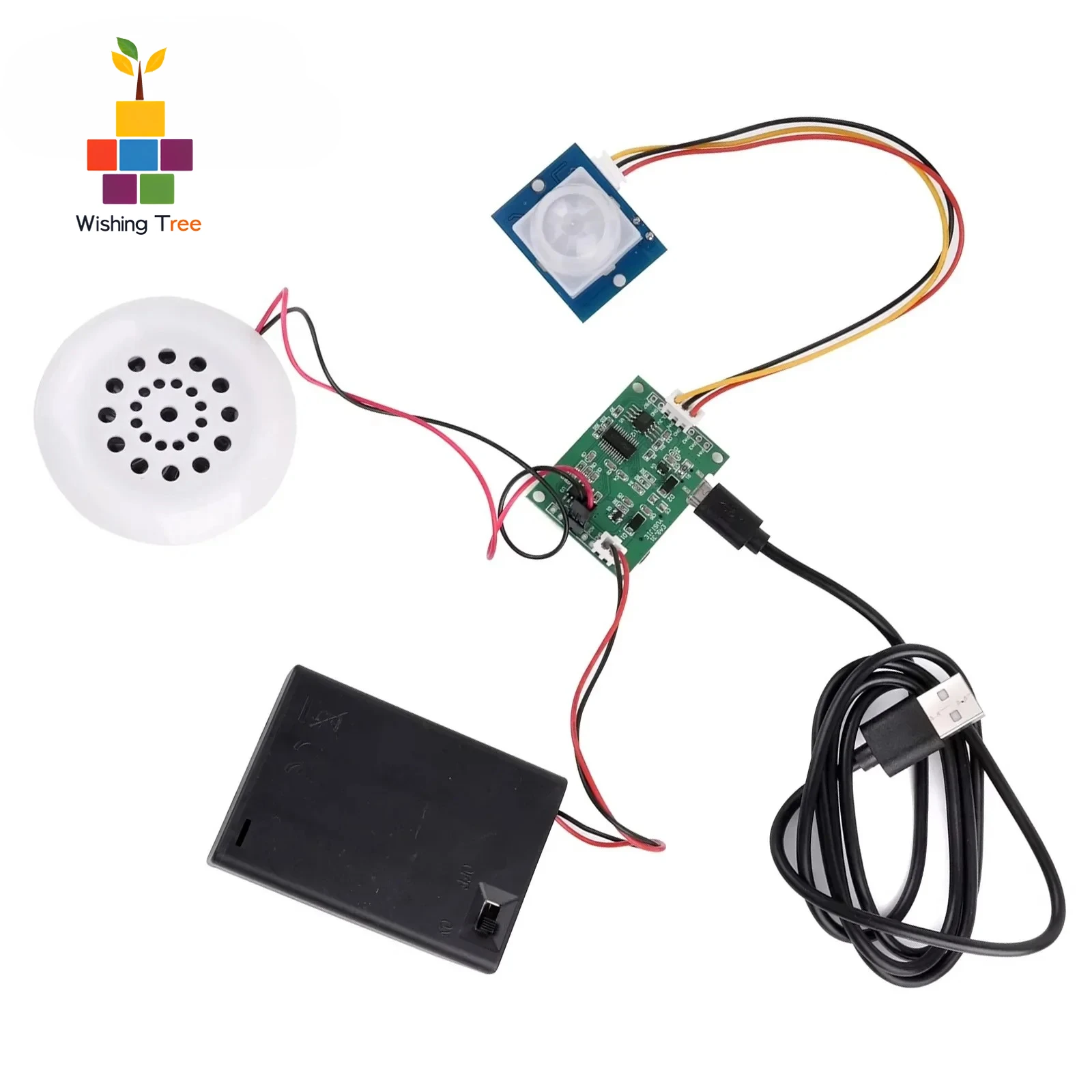 

MP3-плеер с датчиком движения PIR и функцией записи голоса, загрузка с USB/TF-карты, портативный музыкальный плеер