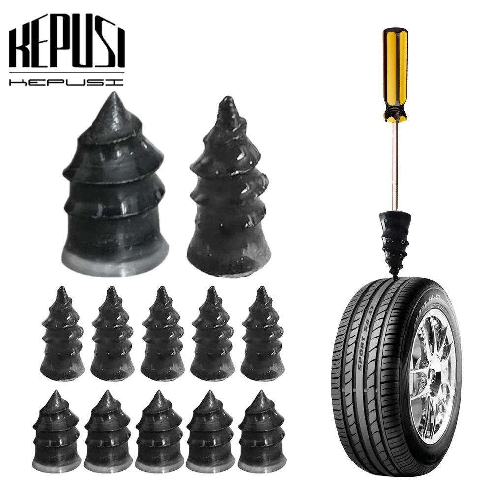 Car Motorcycle Vacuum Tire Repair Rubber Nail Disassembly-Free Lossless Self-Tire Repair Tire Film Cold Repair Tire Nai