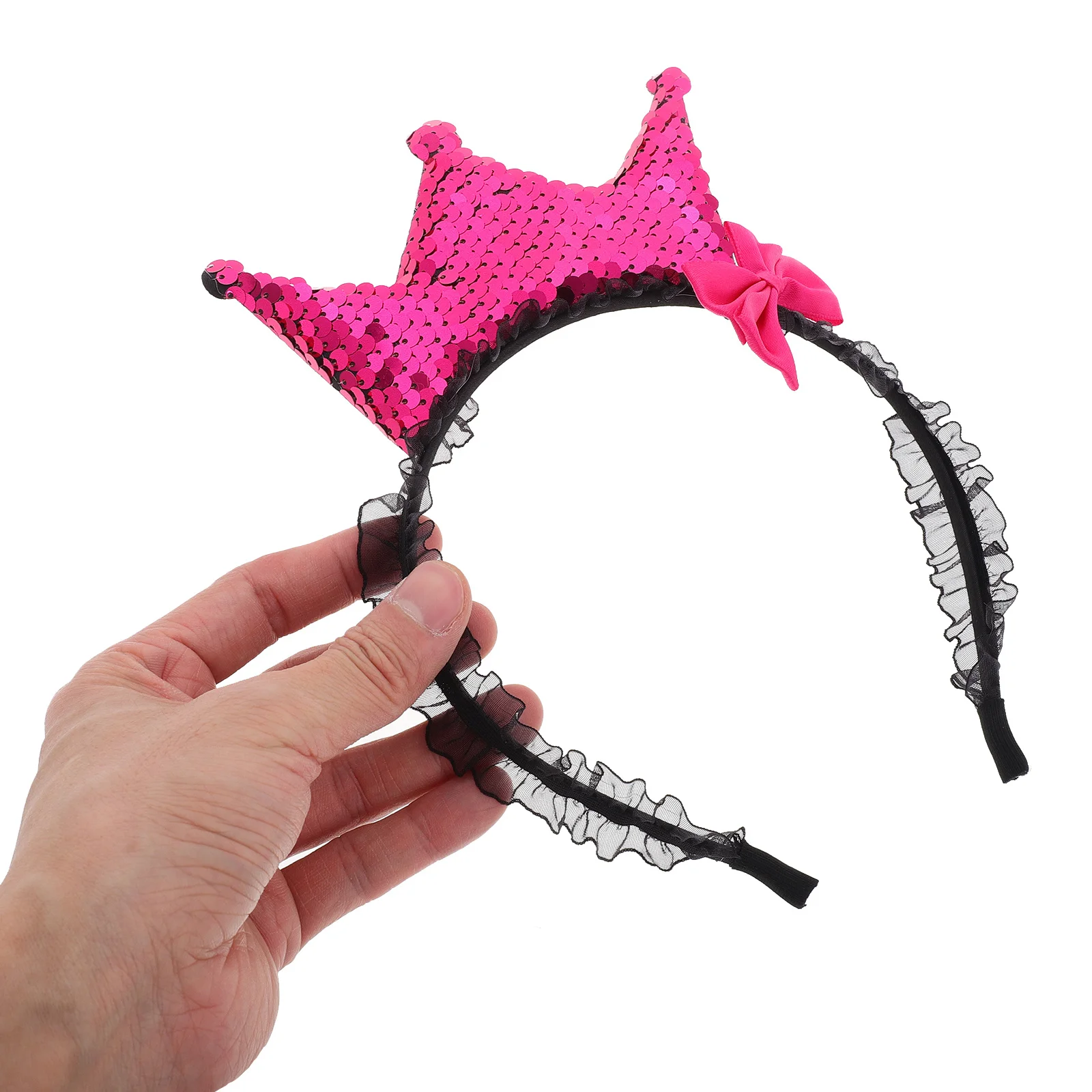 

Princess Crown Headband Bowknot Lace Comfortable Birthday Wedding Party Hair Accessories Hair Accessories for